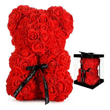 OSO Peluche Rosas Artificiales