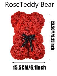 OSO Peluche Rosas Artificiales